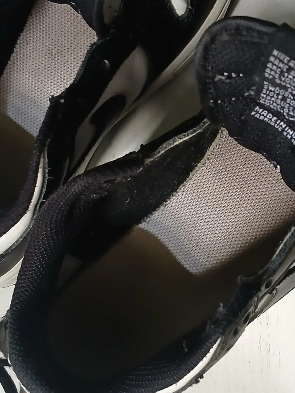 Nike Black and White Low-Top Sneakers Dunks Pandas Kids 13c